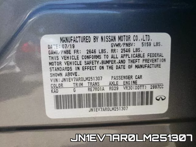 JN1EV7AR0LM251307 фото 2