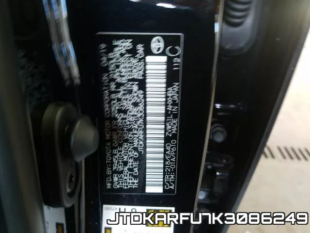 JTDKARFU7K3086249 фото 2