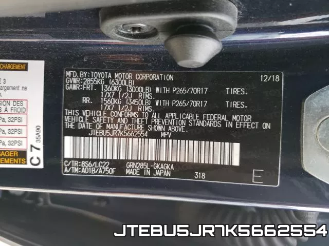 JTEBU5JR7K5662554 фото 2