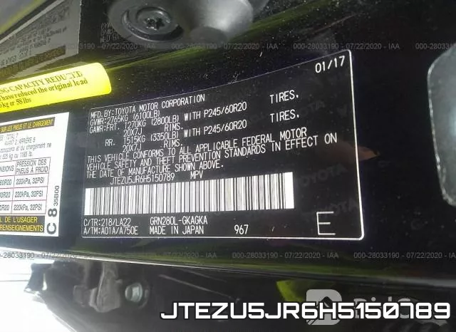 JTEZU5JR6H5150789 фото 10