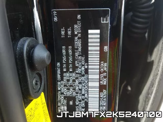 JTJBM7FX2K5240700 фото 2