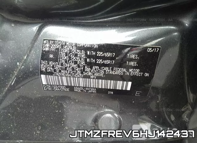 JTMZFREV6HJ142437 фото 10