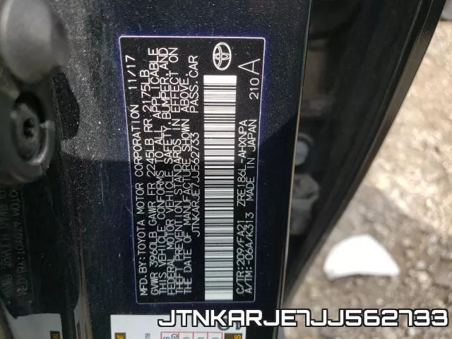 JTNKARJE7JJ562733 фото 2