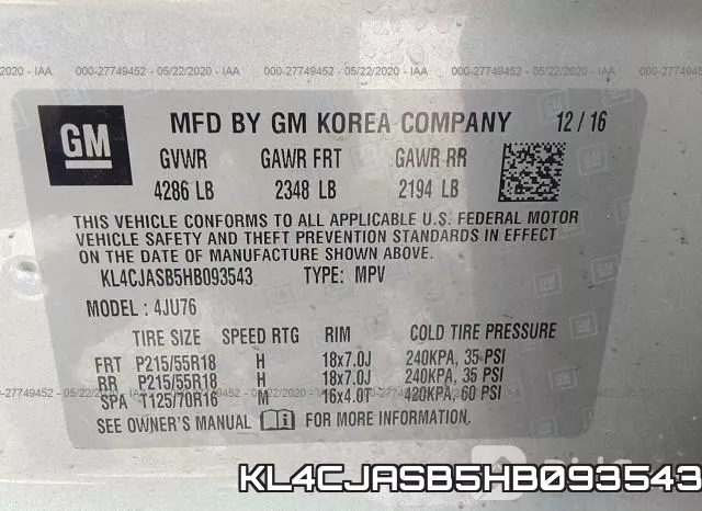 KL4CJASB5HB093543 фото 10