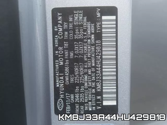 KM8J33A44HU429818 фото 2