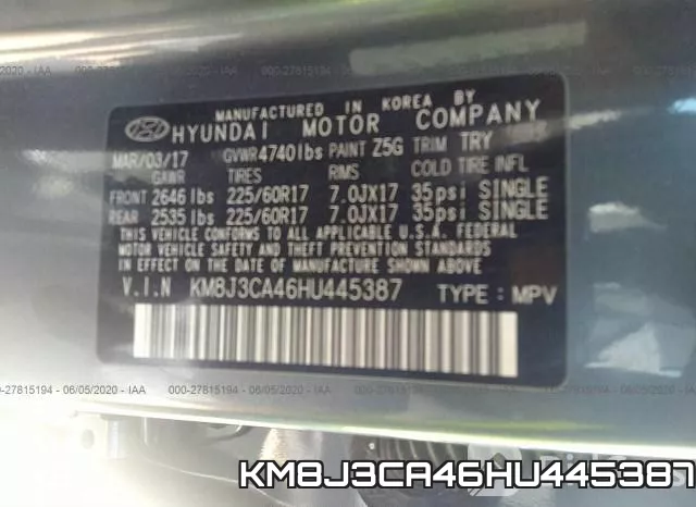 KM8J3CA46HU445387 фото 10