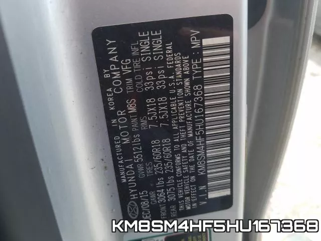 KM8SM4HF5HU167368 фото 2