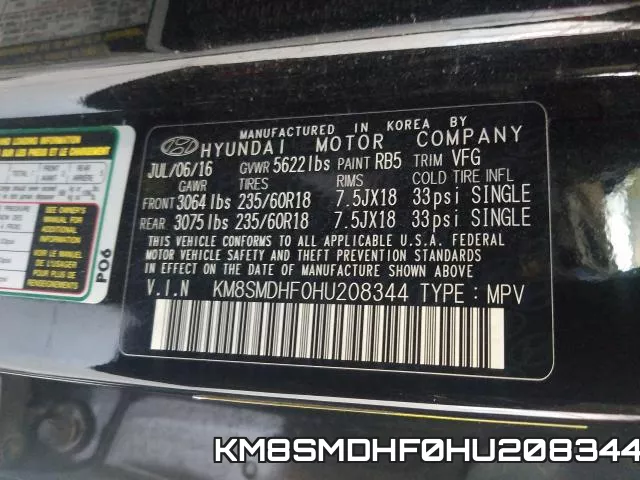 KM8SMDHF0HU208344 фото 2