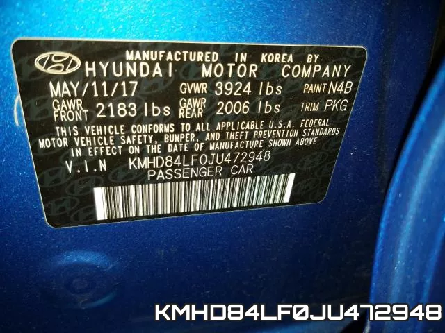 KMHD84LF0JU472948 фото 2