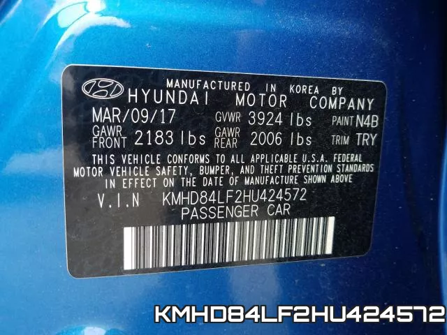 KMHD84LF2HU424572 фото 2