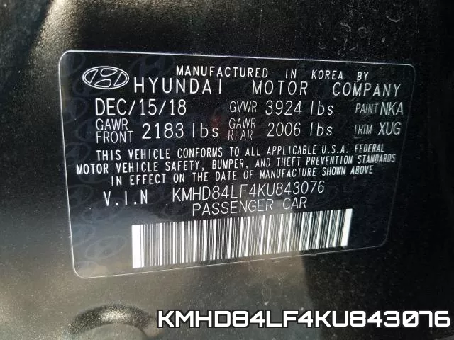 KMHD84LF4KU843076 фото 2