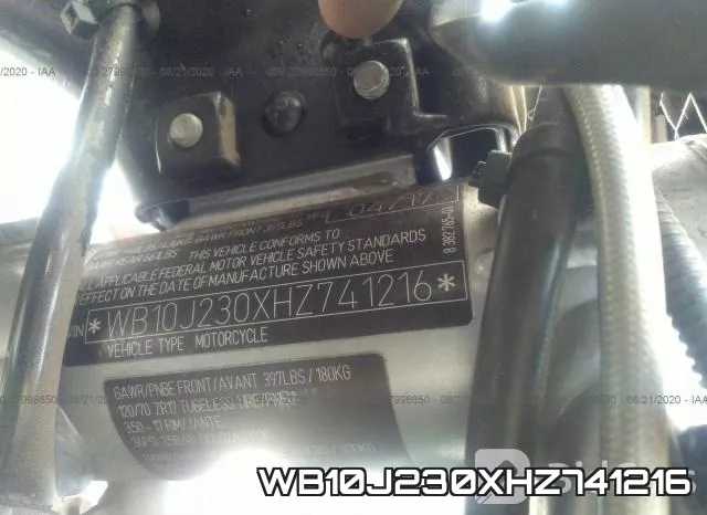 WB10J230XHZ741216 фото 2