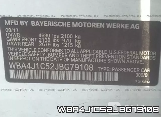 WBA4J1C52JBG79108 фото 10