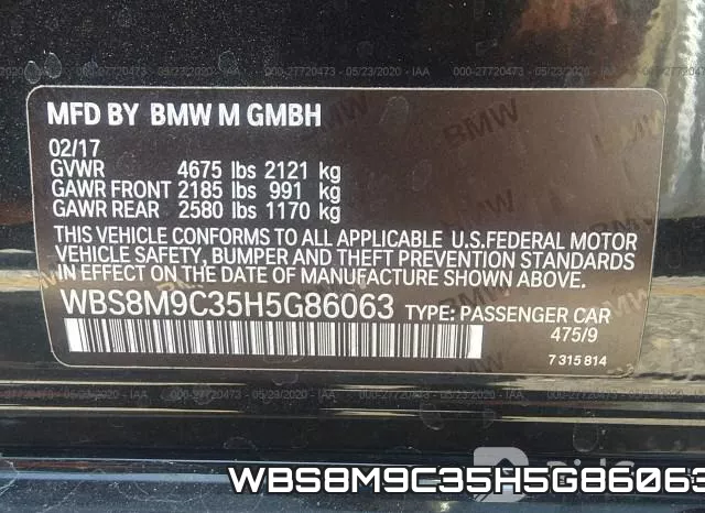 WBS8M9C35H5G86063 фото 10