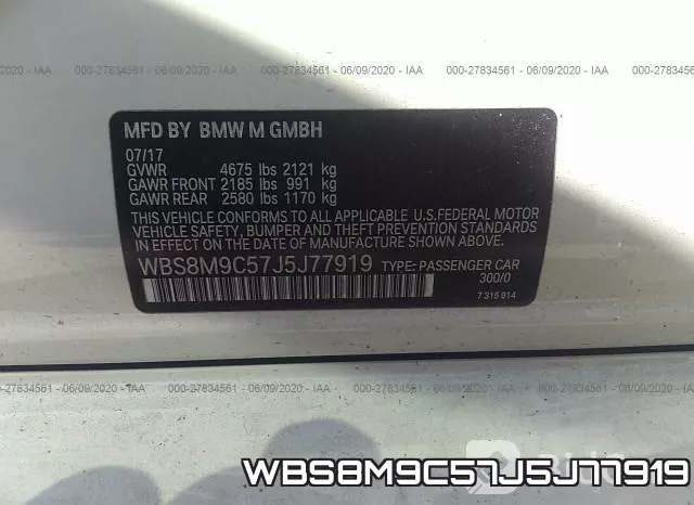 WBS8M9C57J5J77919 фото 10