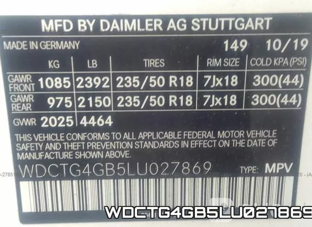 WDCTG4GB5LU027869 фото 10