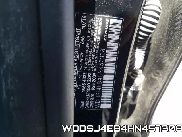 WDDSJ4EB4HN457308 фото 2