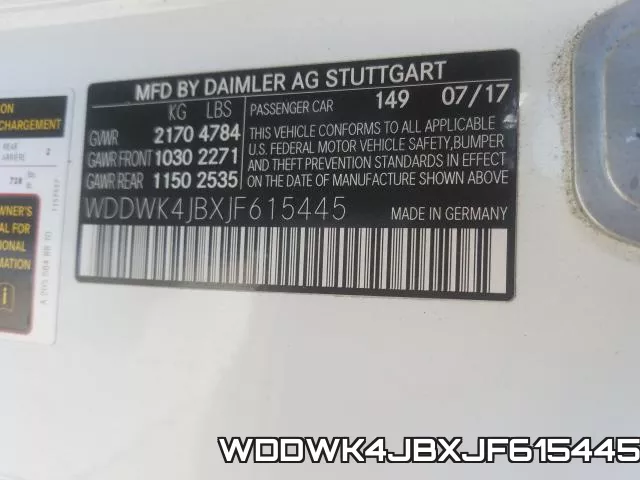 WDDWK4JBXJF615445 фото 2