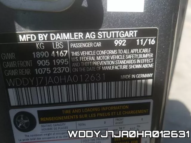 WDDYJ7JA0HA012631 фото 2