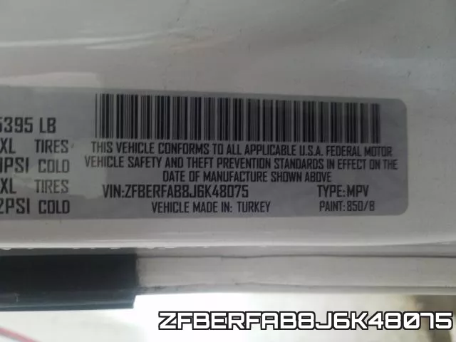 ZFBERFAB8J6K48075 фото 2