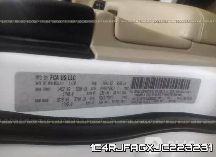 1C4RJFAGXJC223231 фото 10