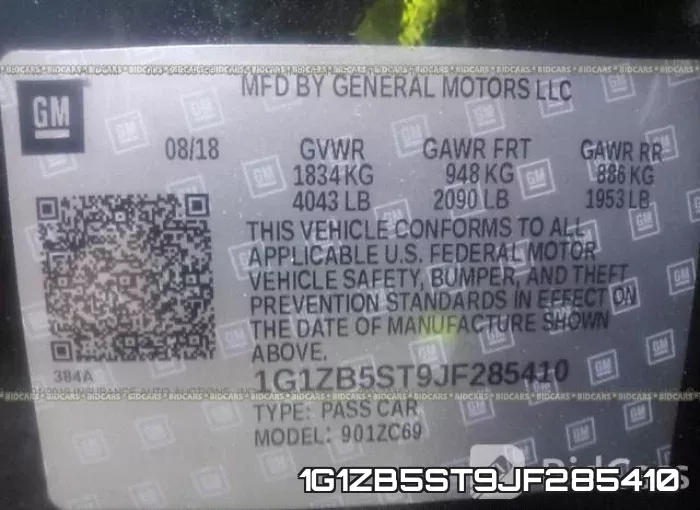 1G1ZB5ST9JF285410 фото 10