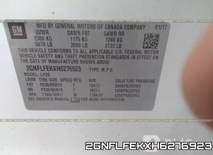 2GNFLFEKXH6276923 фото 10