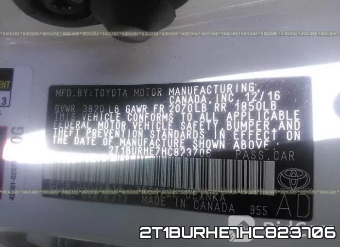 2T1BURHE7HC823706 фото 10