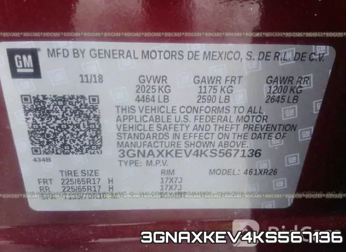 3GNAXKEV4KS567136 фото 10
