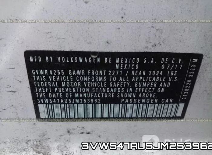 3VW547AU5JM253962 фото 10