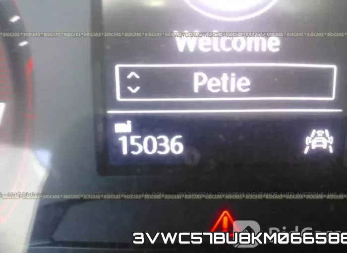 3VWC57BU8KM066588 фото 8