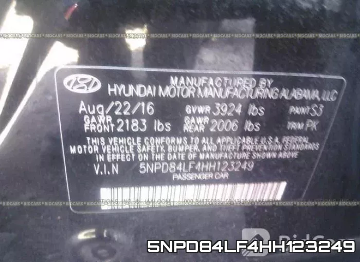5NPD84LF4HH123249 фото 10