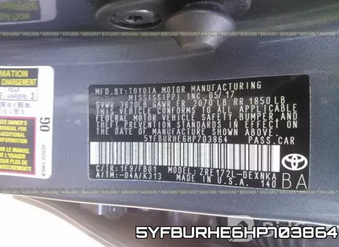 5YFBURHE6HP703864 фото 10