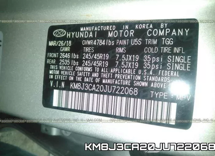 KM8J3CA20JU722068 фото 10