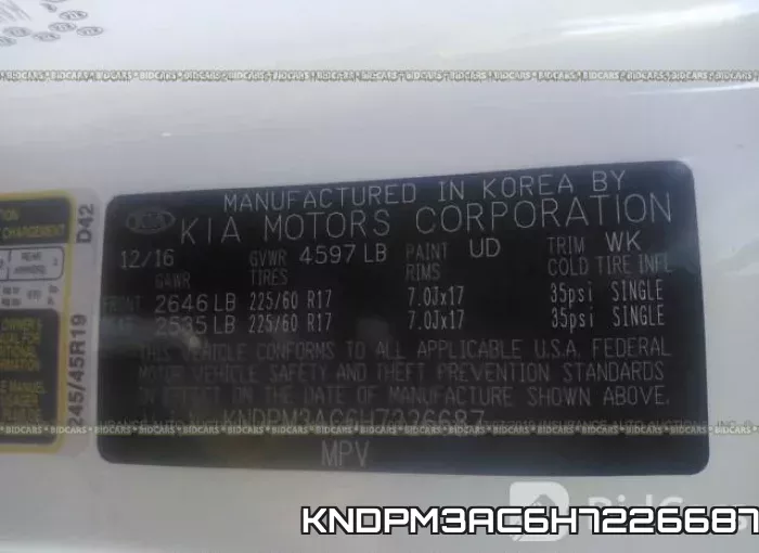 KNDPM3AC6H7226687 фото 10