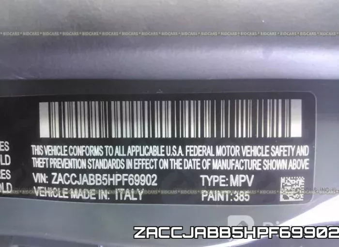 ZACCJABB5HPF69902 фото 10