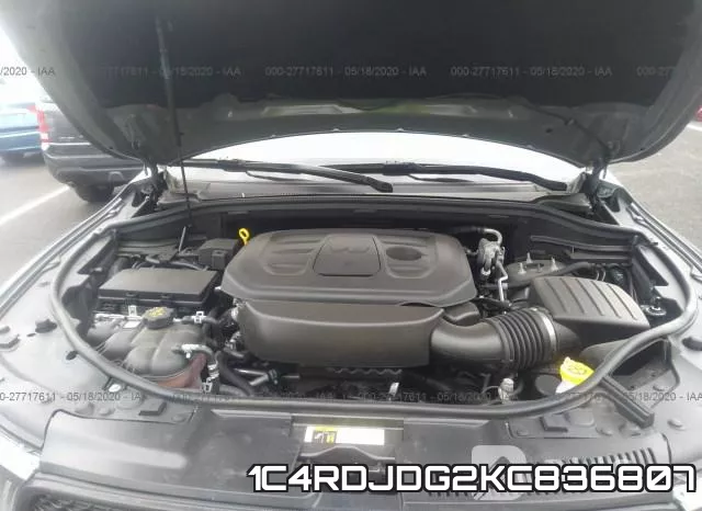 1C4RDJDG2KC836807 фото 2