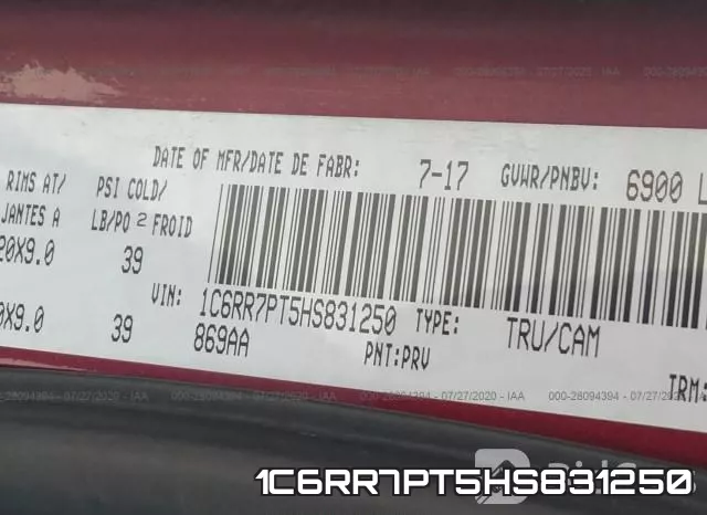 1C6RR7PT5HS831250 фото 10