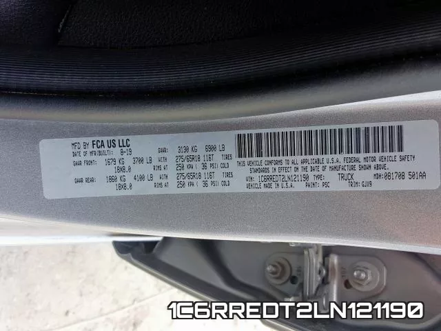 1C6RREDT2LN121190 фото 2