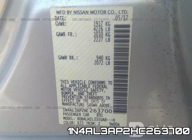 1N4AL3AP2HC263700 фото 10