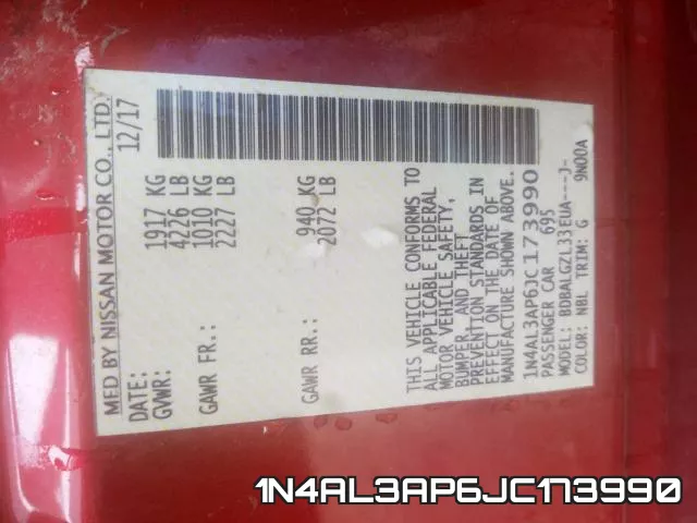 1N4AL3AP6JC173990 фото 2