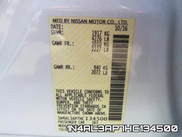 1N4AL3AP7HC134500 фото 2