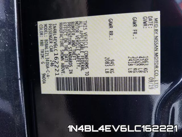 1N4BL4EV6LC162221 фото 2