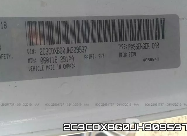 2C3CDXBG0JH309537 фото 10