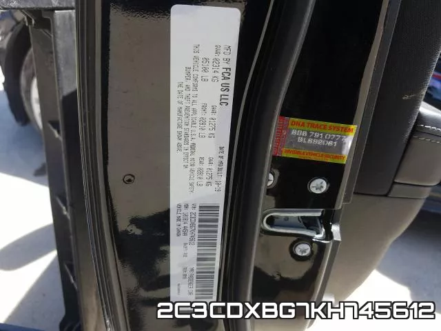 2C3CDXBG7KH745612 фото 2