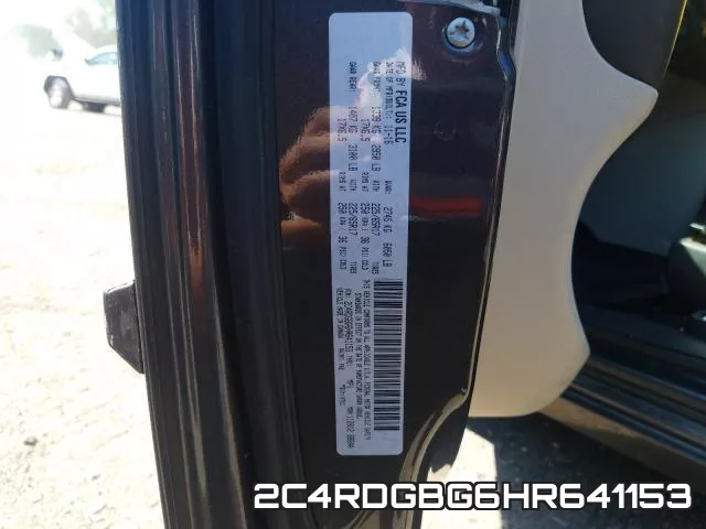 2C4RDGBG6HR641153 фото 2