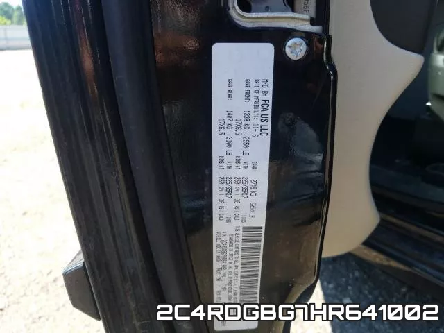 2C4RDGBG7HR641002 фото 2