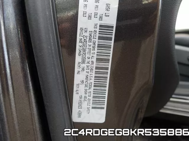 2C4RDGEG8KR535886 фото 2