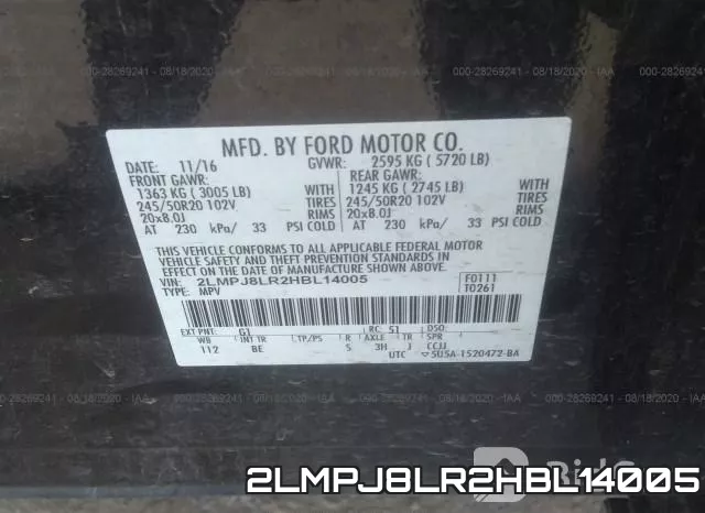 2LMPJ8LR2HBL14005 фото 10