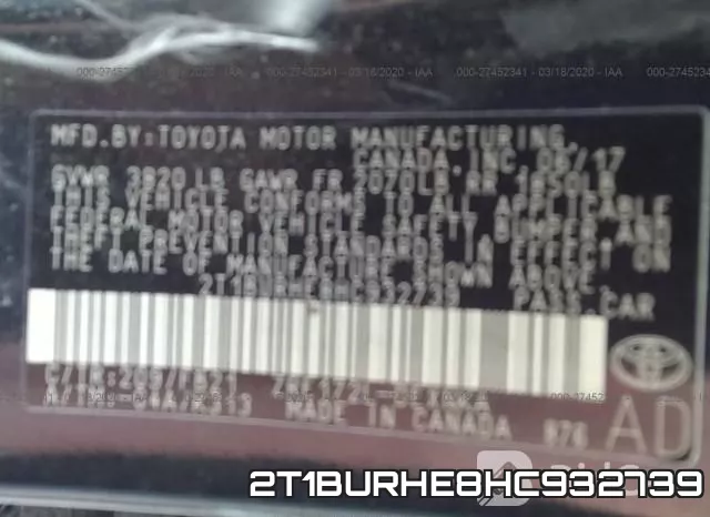 2T1BURHE8HC932739 фото 10